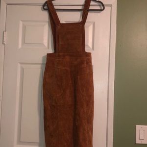 ASOS leather overall dress!